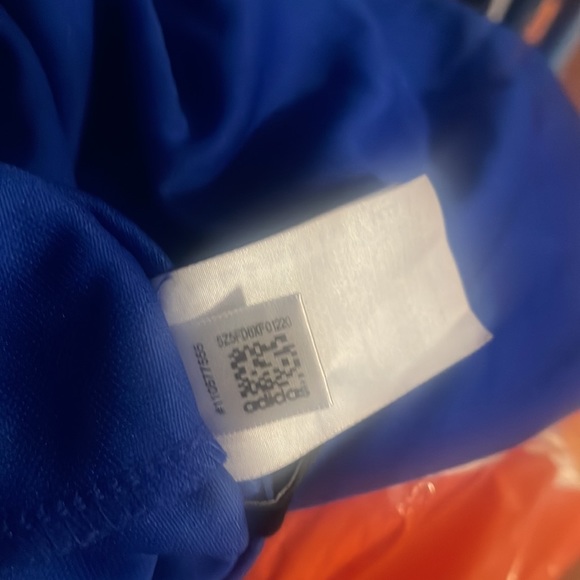 Adidas Condivo Track Pants Adult Size M Blue Zip Pockets Ankles Embroidered Logo - Picture 7 of 9